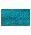 5x8 blue wool rug , turkish handmade rug , Bohemian Rug , Handmade Rug , Turkish Rug , Area Rug , Vintage Rug , Wool Rug , 156x258 cm