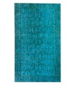 5x8 blue wool rug , turkish handmade rug , Bohemian Rug , Handmade Rug , Turkish Rug , Area Rug , Vintage Rug , Wool Rug , 156x258 cm