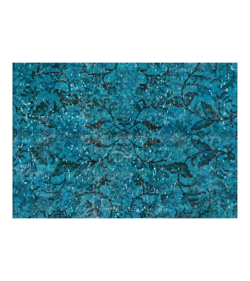 5x8 blue wool rug , turkish handmade rug , Bohemian Rug , Handmade Rug , Turkish Rug , Area Rug , Vintage Rug , Wool Rug , 156x258 cm