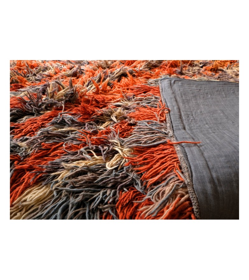 8'x8'4'' Feet , oversize shaggy tulu rug , 8x8 feet handmade rug , turkish handmade rug, high pile tulu rug, area decoration rug, 245x266 cm