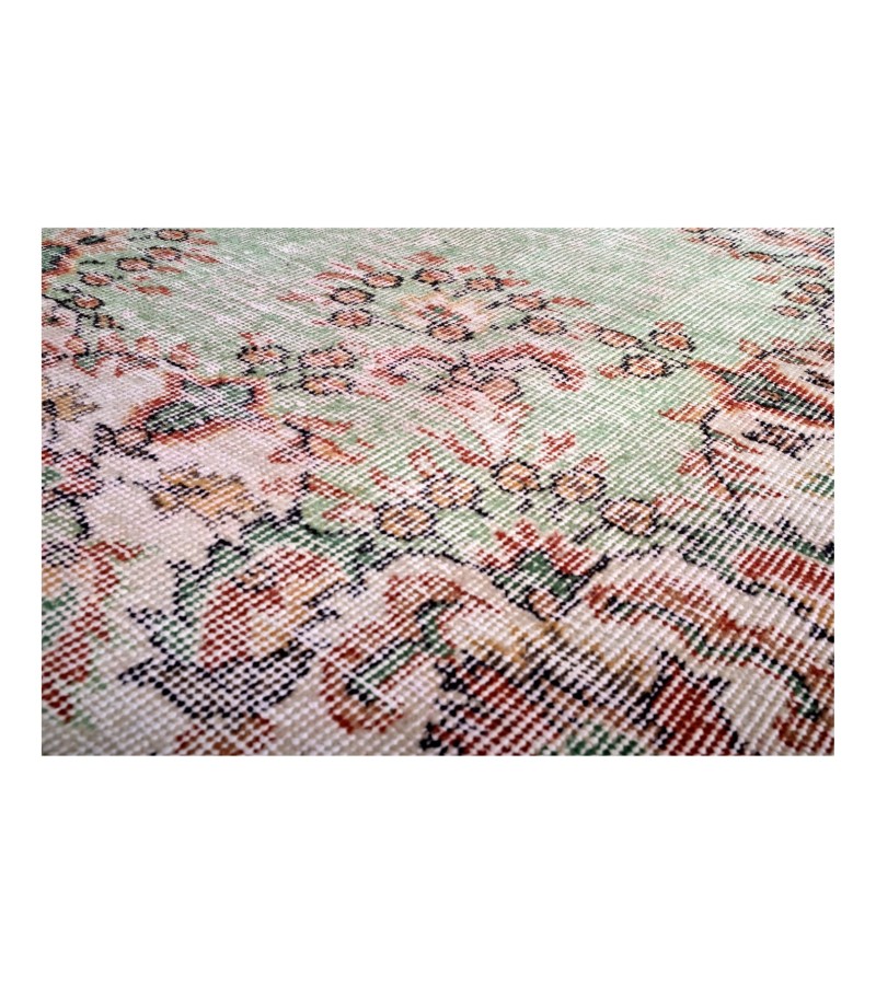 6x9 green in beige rug , handmade wool rug , hand knotted , Bedroom Rug , Rugs For Living Room , Rug , Floor Rugs , Home Decor rug , 190x272