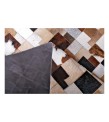 5x8 Handmade Natural Cowhide Rug / Real Hair-on Leather Patchwork Carpet / Home Decor Area Rug / Hallway or Door Runner / Interior Floor Rug