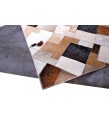 5x8 Handmade Natural Cowhide Rug / Real Hair-on Leather Patchwork Carpet / Home Decor Area Rug / Hallway or Door Runner / Interior Floor Rug