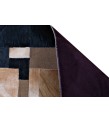 5x8 Handmade Natural Cowhide Rug / Real Hair-on Leather Patchwork Carpet / Home Decor Area Rug / Hallway or Door Runner / Interior Floor Rug