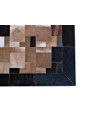 5x8 Handmade Natural Cowhide Rug / Real Hair-on Leather Patchwork Carpet / Home Decor Area Rug / Hallway or Door Runner / Interior Floor Rug