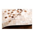 5'3x8'6 Handmade Natural Cowhide Rug /Real Hair-on Leather Patchwork Carpet /Home Decor Area Rug /Hallway or Door Runner /Interior Floor Rug