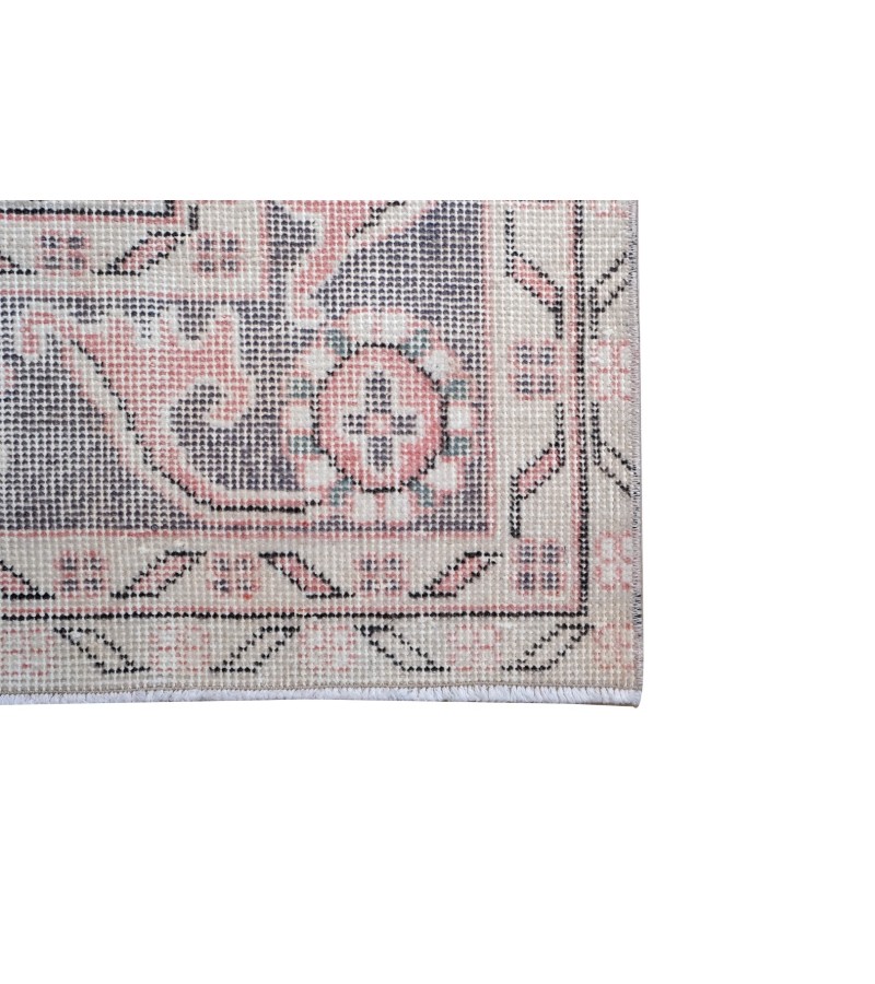 7x11 handmade wool rug , turkish vintage rug , 6'8'x10'9'' anatolian rug , living room rug , distressed rug , pastel color rug , 203x335 cm