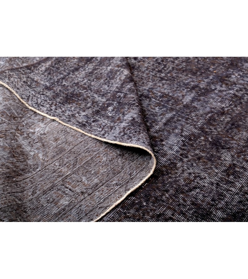 7x10 oversize oushak rug , gray wool rug , antique living room rug , 7'1x9'7 turkish distressed rug , muted rug , gift for her , 217x298 cm