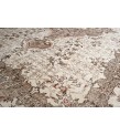 7x11 distressed rug , handmade wool rug 6'5x11'1 turkish vintage rug , large size area rug , hand knotted rug , 193x336 cm brown in beige