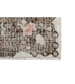 7x11 distressed rug , handmade wool rug 6'5x11'1 turkish vintage rug , large size area rug , hand knotted rug , 193x336 cm brown in beige