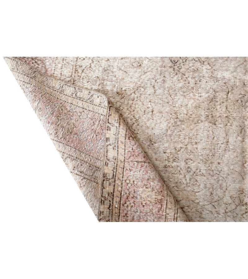 7x10 HandMade Rug , Oushak Wool Rug Turkish Rug , Area Rug , Antique Rug , Persian Rug , Living Room Rug , Vintage Rug 215x305 Cm 6384