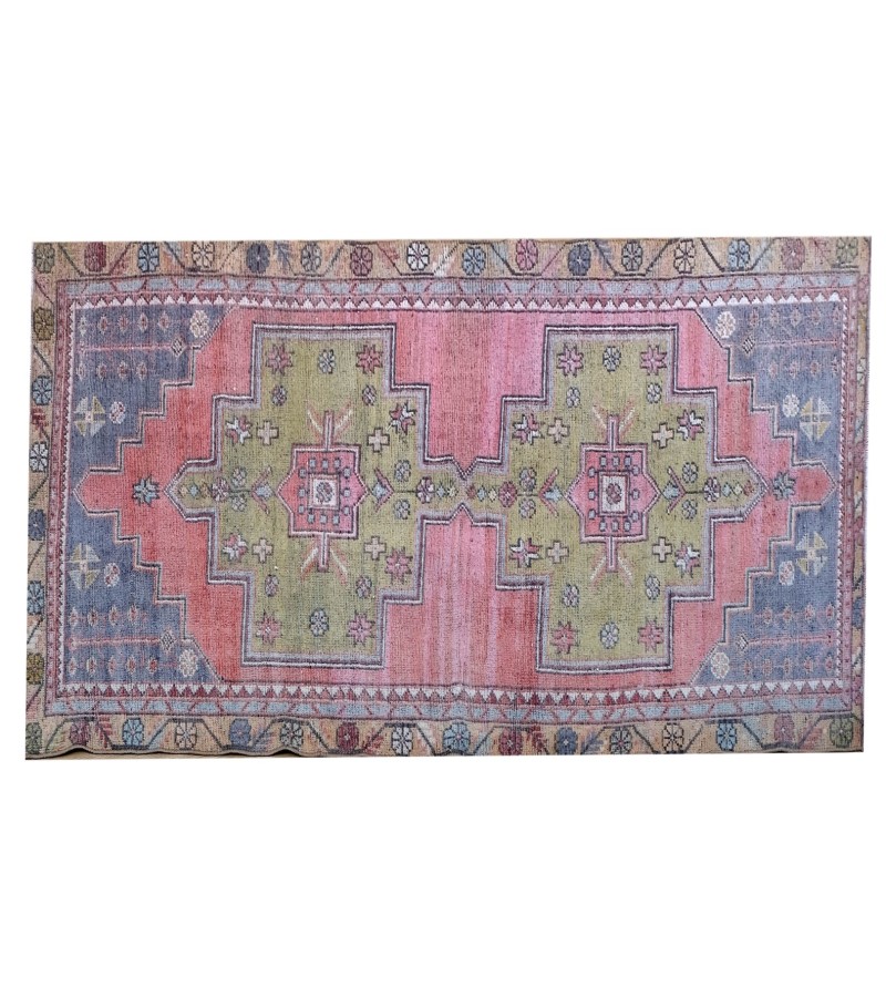 4x10 runner rug , Rugs For Bedroom , Wool Rug , 3'8x9'5 Vintage Rug , Area Rug , Turkish Rug , Handmade Rug , farmhouse decor , 118x290 cm