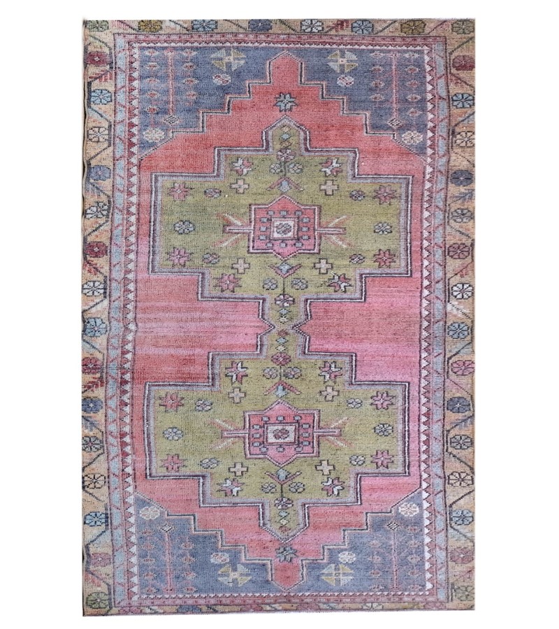 4x10 runner rug , Rugs For Bedroom , Wool Rug , 3'8x9'5 Vintage Rug , Area Rug , Turkish Rug , Handmade Rug , farmhouse decor , 118x290 cm