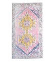 4x8 handmade wool rug , kicthen runner rug , turkish distressed rug , anatolian rug , hand knotted 60'old Rug , 126x249 cm