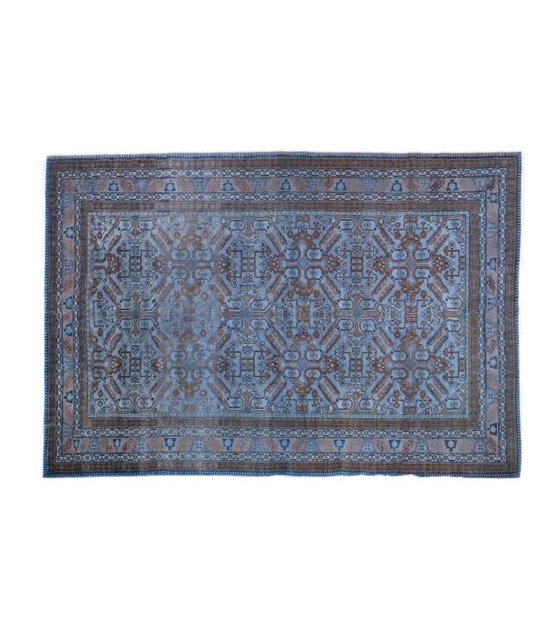 6'2x9'6'' black vintage rug , 6x10 handmade wool rug , distressed antique rug , faded rug , gift for her , turkish area rug , 190x295 cm