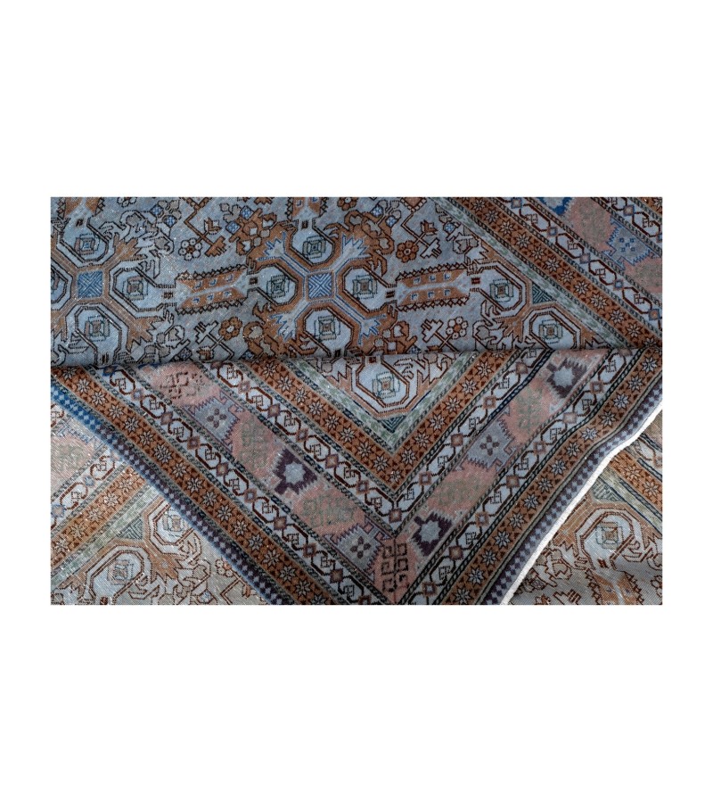 6'2x9'6'' black vintage rug , 6x10 handmade wool rug , distressed antique rug , faded rug , gift for her , turkish area rug , 190x295 cm