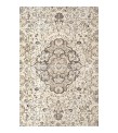 7x10 oversize oushak rug , 6'7x10'2 beige wool rug , antique living room rug , distressed rug , muted color rug , gift for her , 205x312 cm