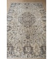 7x10 oversize oushak rug , 6'7x10'2 beige wool rug , antique living room rug , distressed rug , muted color rug , gift for her , 205x312 cm