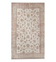 7x10 oversize oushak rug , 6'11x10'3 beige wool rug , antique living room rug , distressed rug , muted color rug , gift for her , 211x311 cm