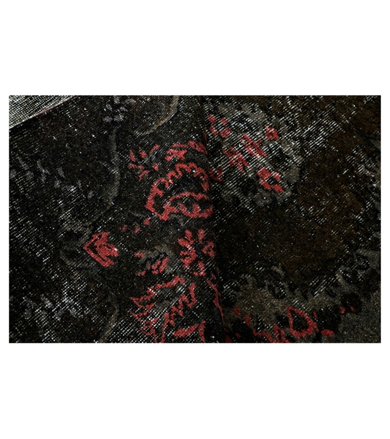 6'1x8'5 Feet , Black Rug , 6x9 handmade Rug , Bohemian Rug , Handmade Rug , Turkish Rug , Area Rug , Vintage Rug , Wool Rug , 185x260 cm