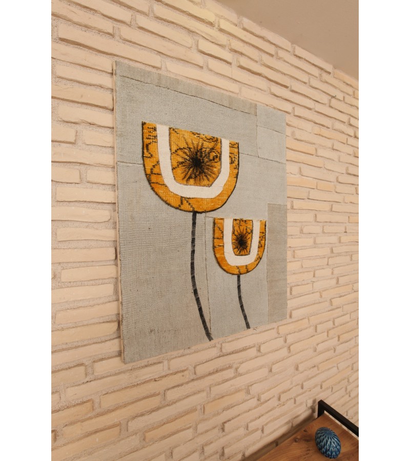 SPECİAL HAND-MADE WORKİNG       ((YELLOW FLOVERS ))