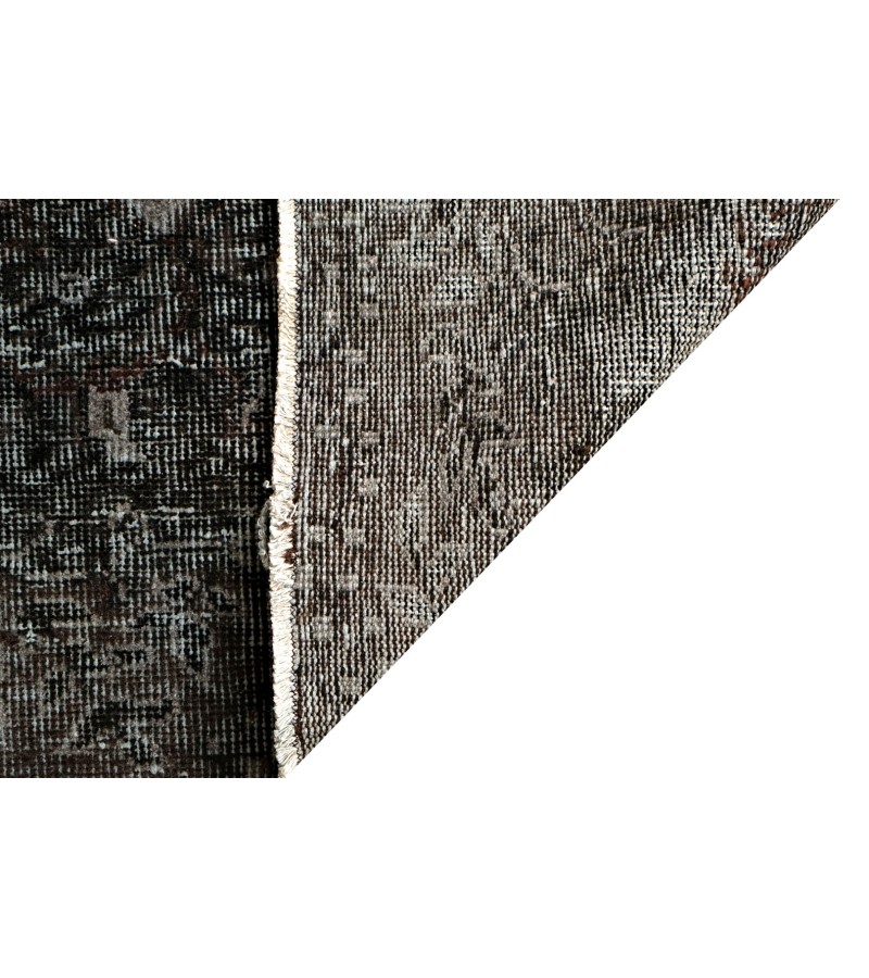 5'9x9'4 Feet , anthracite in Gray color Rug , 6x9 handmade Rug , Handmade Rug, Turkish Rug, Area Rug , Vintage Rug , Wool Rug , 175x282 cm