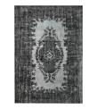 5'9x9'4 Feet , anthracite in Gray color Rug , 6x9 handmade Rug , Handmade Rug, Turkish Rug, Area Rug , Vintage Rug , Wool Rug , 175x282 cm