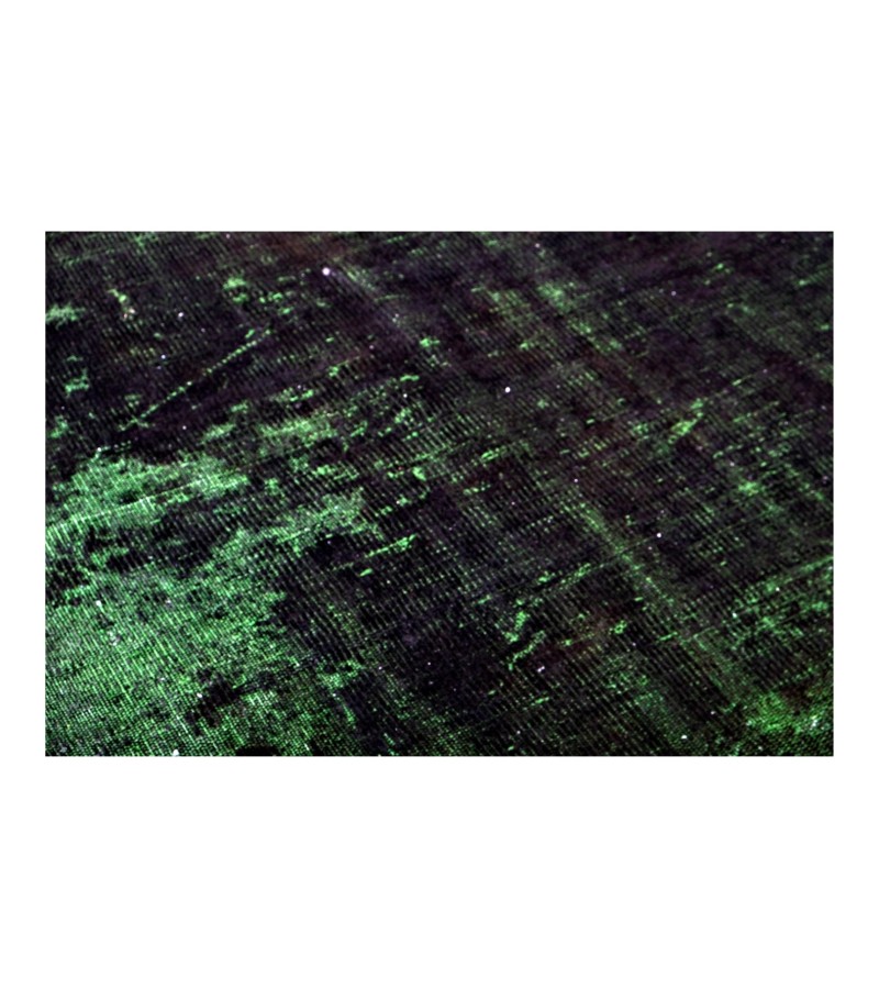 5x9 black in dark green wool rug , turkish handmade rug , distressed rug , 5'2x8'6 Rugs For Living Room ,Floor Rugs , Home Decor 156x258