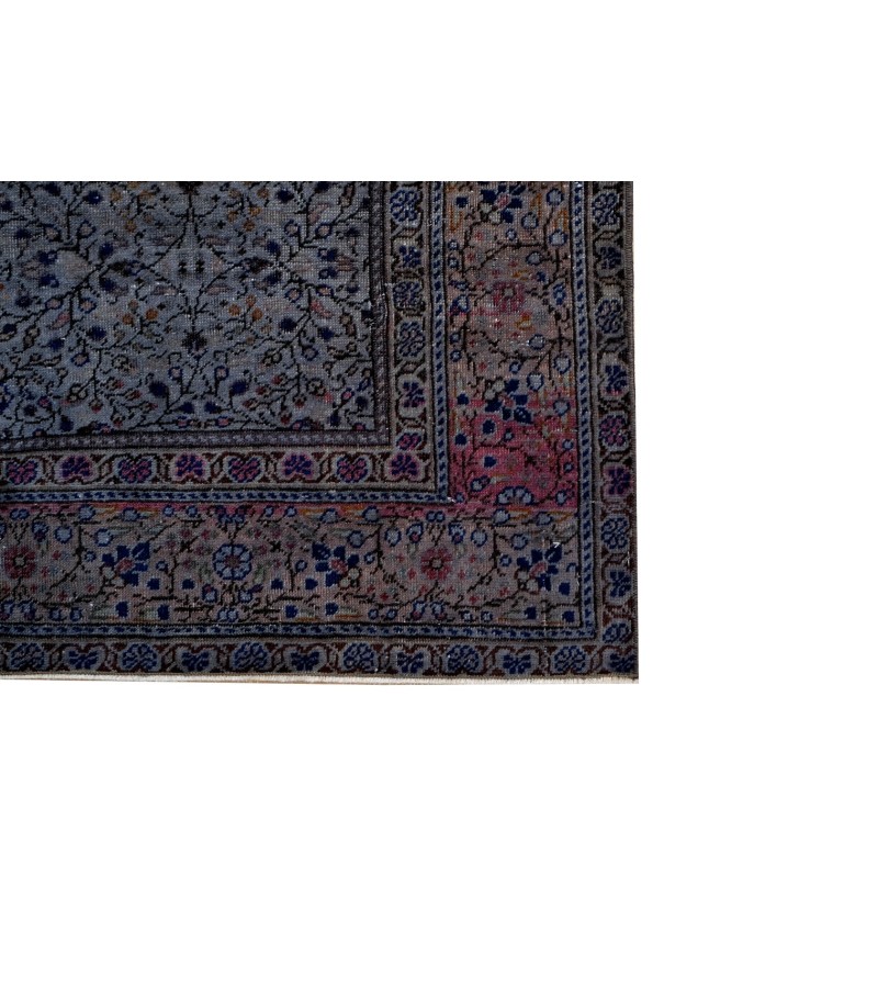 5 X 7 Gray Vintage Rug , Hand Knotted Turkish Rug , Anatolian Oushak Rug , Persian Pattern Rug , Living Room rug , Muted color Rug 148x215