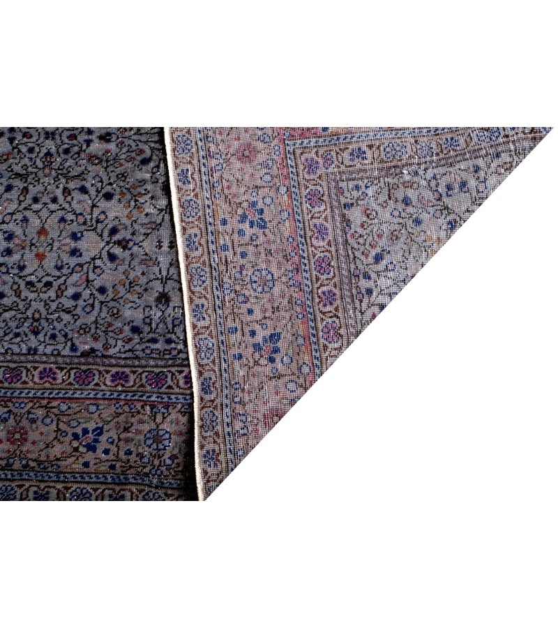 5 X 7 Gray Vintage Rug , Hand Knotted Turkish Rug , Anatolian Oushak Rug , Persian Pattern Rug , Living Room rug , Muted color Rug 148x215