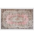 7x10 handmade wool rug , turkish vintage rug , 6'5'x9'11'' anatolian rug , living room rug , distressed rug , pastel color rug , 195x303 cm