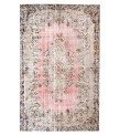 7x10 handmade wool rug , turkish vintage rug , 6'5'x9'11'' anatolian rug , living room rug , distressed rug , pastel color rug , 195x303 cm
