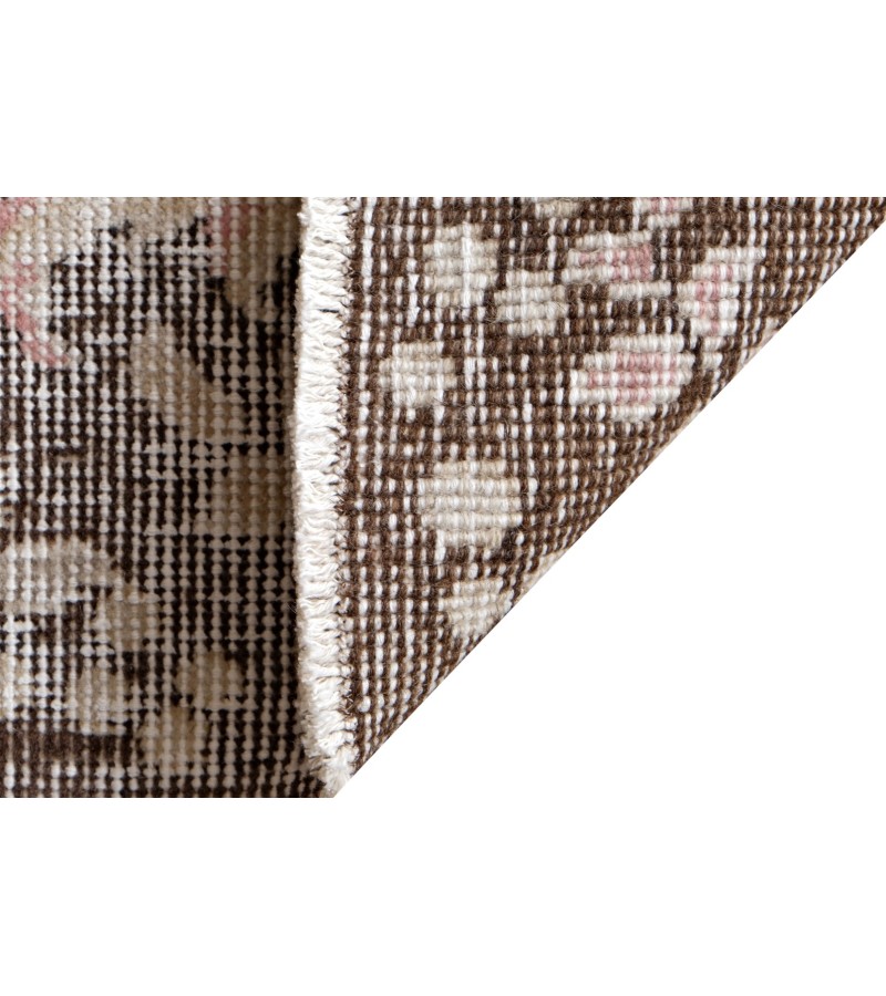 7x10 handmade wool rug , turkish vintage rug , 6'5'x9'11'' anatolian rug , living room rug , distressed rug , pastel color rug , 195x303 cm