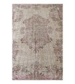 6'2X9'9'' Feet, beige large size rug , 6x10 handmade rug , beige in pink color rug, turkish rug , vintage rug , hand knotted rug 186x296 cm