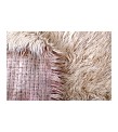 6'7X10'' Large Size ,Beige Rug, Modern Carpet, Turkish Shaggy Tulu rug,handmade shaggy rug, Pastel Colors high Pile Designer 205x300