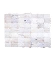 Handmade 100% Genuine Goatskin Rug, Patchwork Goatskin Area Rug, White Hair on Leather Rug, Natural leather Rug, Area Rug 10