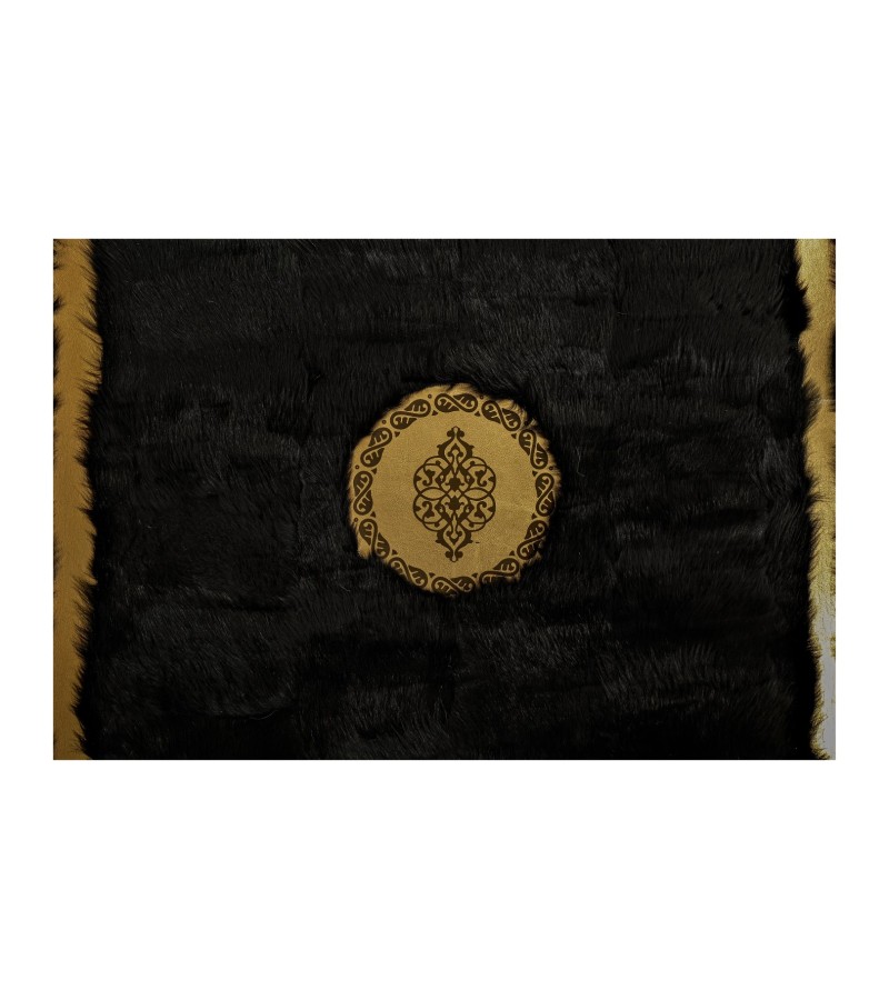 Black and Gold Plush Rug, Black Faux Leather Area Rug, Black and Gold Carpet, Black Plush Living Room Rug, Plush Rug, Black Gold Area Rug