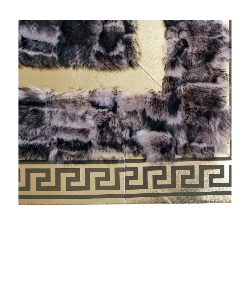 Silver and Gray Natural Sheepskin Rug, Area Rug 8 x 11 feet,Large Decorative Carpet For Living Room, Toscana Sheepskin Carpet,Unique Carpet,