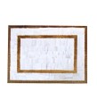 Handmade 100% Genuine Goatskin Rug, Patchwork Goatskin Area Rug, White Hair on Leather Rug, Natural leather Rug, Area Rug 10