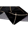 Black and Gold Plush Rug, Black Faux Leather Area Rug, Black and Gold Carpet, Black Plush Living Room Rug, Plush Rug, Black Gold Area Rug