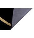 Black and Gold Plush Rug, Black Faux Leather Area Rug, Black and Gold Carpet, Black Plush Living Room Rug, Plush Rug, Black Gold Area Rug