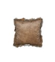 Natural Fox Fur Brown Blanket Pillow, Real Fur Throw, Custom Brown Throw Pillow Set, Fluffy Fur Decorative Throw, Decor Housewarming Gift