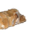 Natural Fox Fur Brown Blanket Pillow, Real Fur Throw, Custom Brown Throw Pillow Set, Fluffy Fur Decorative Throw, Decor Housewarming Gift