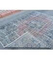 7x9 handmade dining room rug, vintage rug, , Turkish bedroom rug, 6'6 X 9'5 area rug