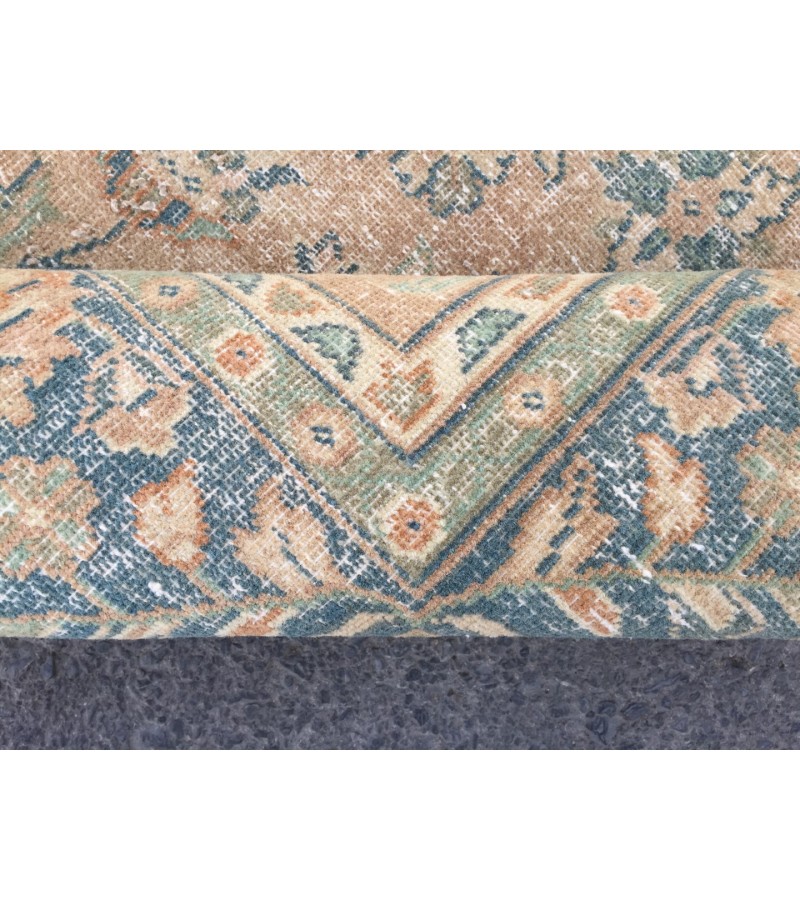 7x10 rug for living room, vintage Turkish rug, 6'6 X 10'2 bedroom rug, area rug