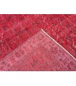 7x10 red distressed area rug, Living room rug, 6'11 X 10'4 Turkish rug