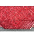 7x10 red distressed area rug, Living room rug, 6'11 X 10'4 Turkish rug