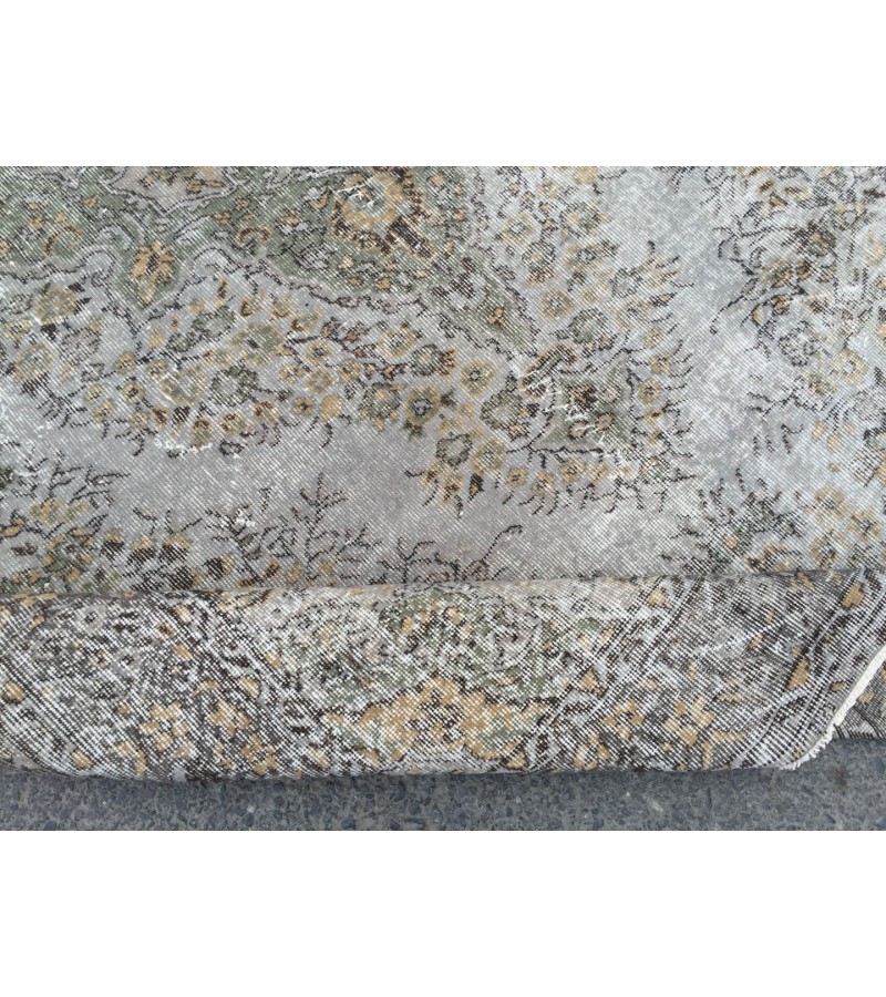 7x10 grey green home decor rug, bedroom rug, 7'1 X 10'5 rug for living room