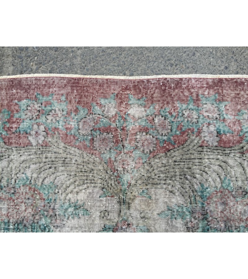 7x10 Turkish Vintage rug, dining room rug, 6'6 X 10'2 Bedroom Rug , Kitchen rug , Living room rug