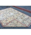 6x10 floral area rug, faded yellow rug, Vintage rug , 6'5 X 9'7 retro rug, Oriental rug